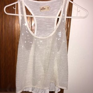 Hollister sequin tank top